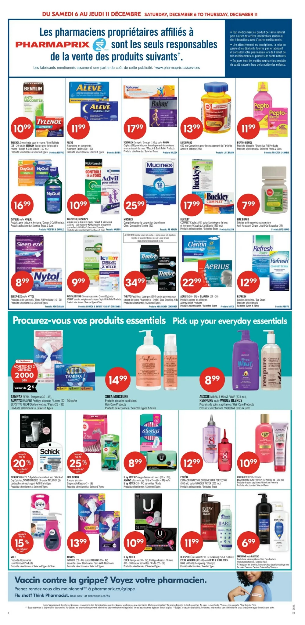 pharmaprix flyer december 6 11 7 46356577