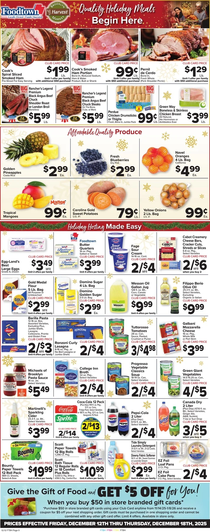 Foodtown Weekly Ad (12/12/25 - 12/19/25) preview 46 – 1 3