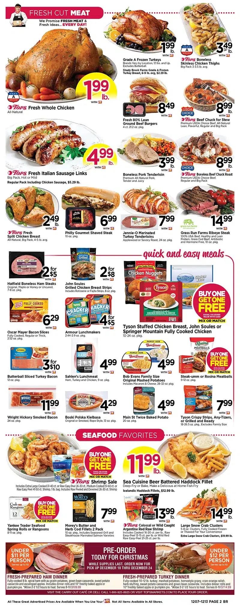 Tops Weekly Ad Dec 7 to 13, 2025 3 – 2