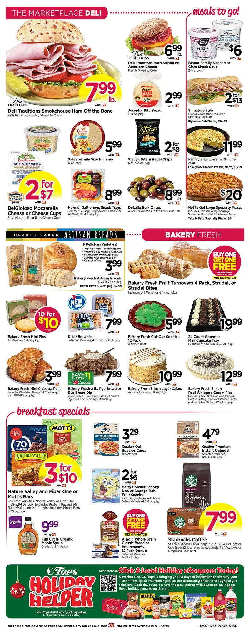 Tops Weekly Ad Dec 7 to 13, 2025 2 – 3