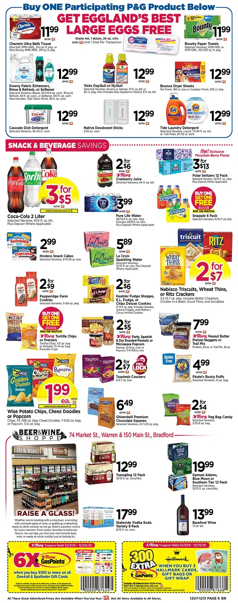 Tops Weekly Ad Dec 7 to 13, 2025 5 – 6