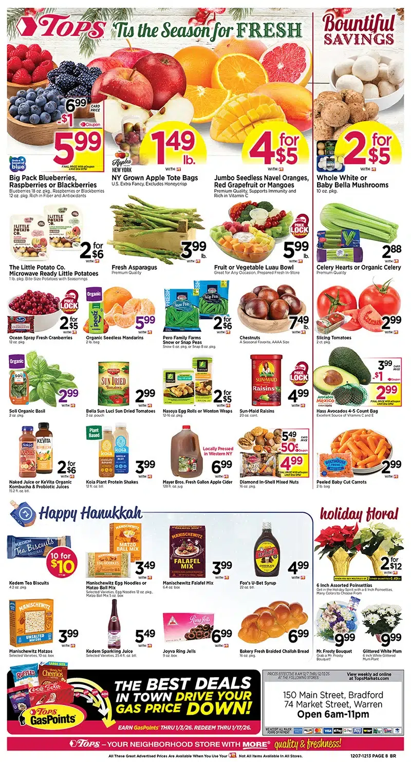 Tops Weekly Ad Dec 7 to 13, 2025 3 – 8
