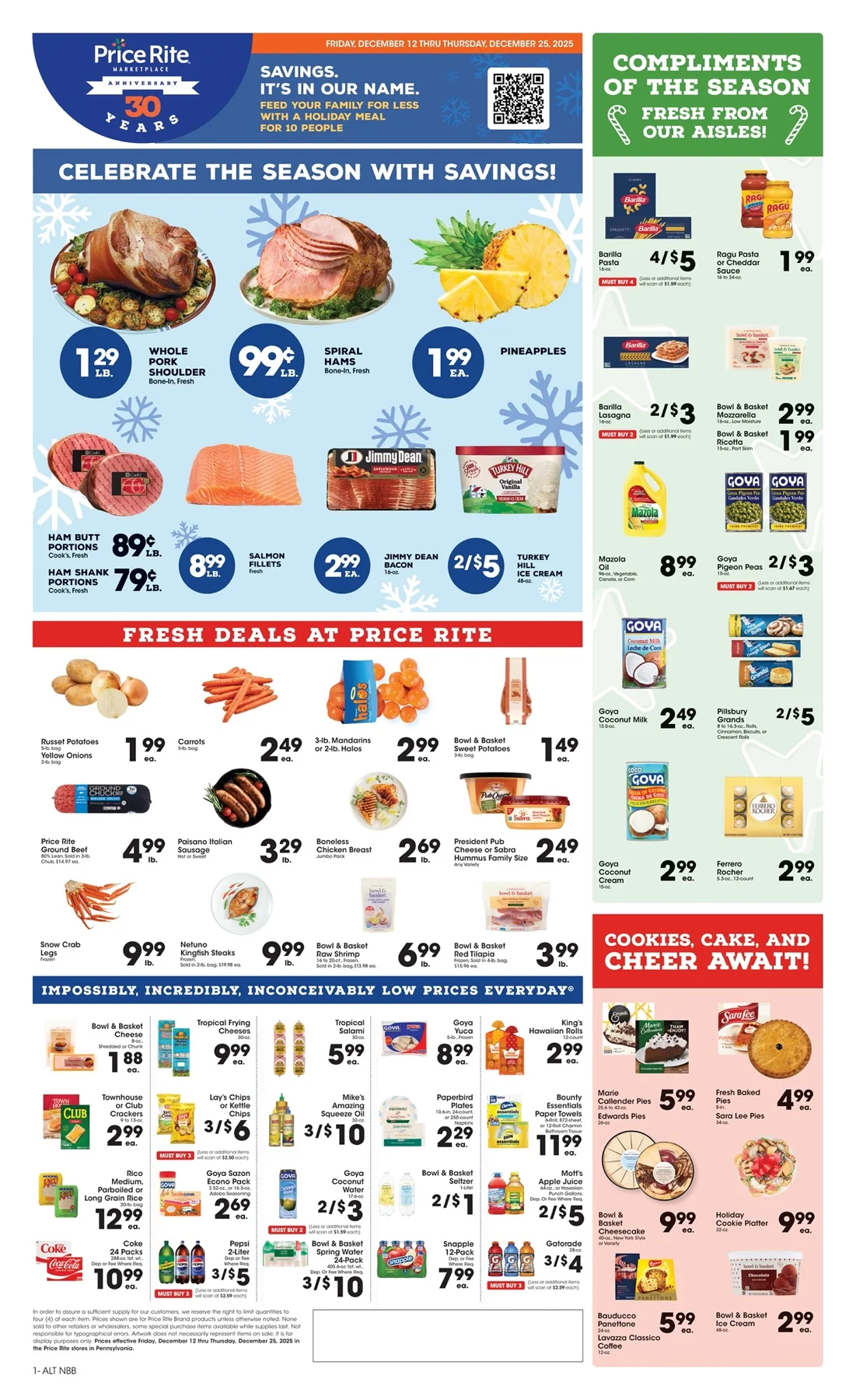 Price Rite Weekly Ad Dec 19 to 25, 2025 1 – price rite ad 12 25 1