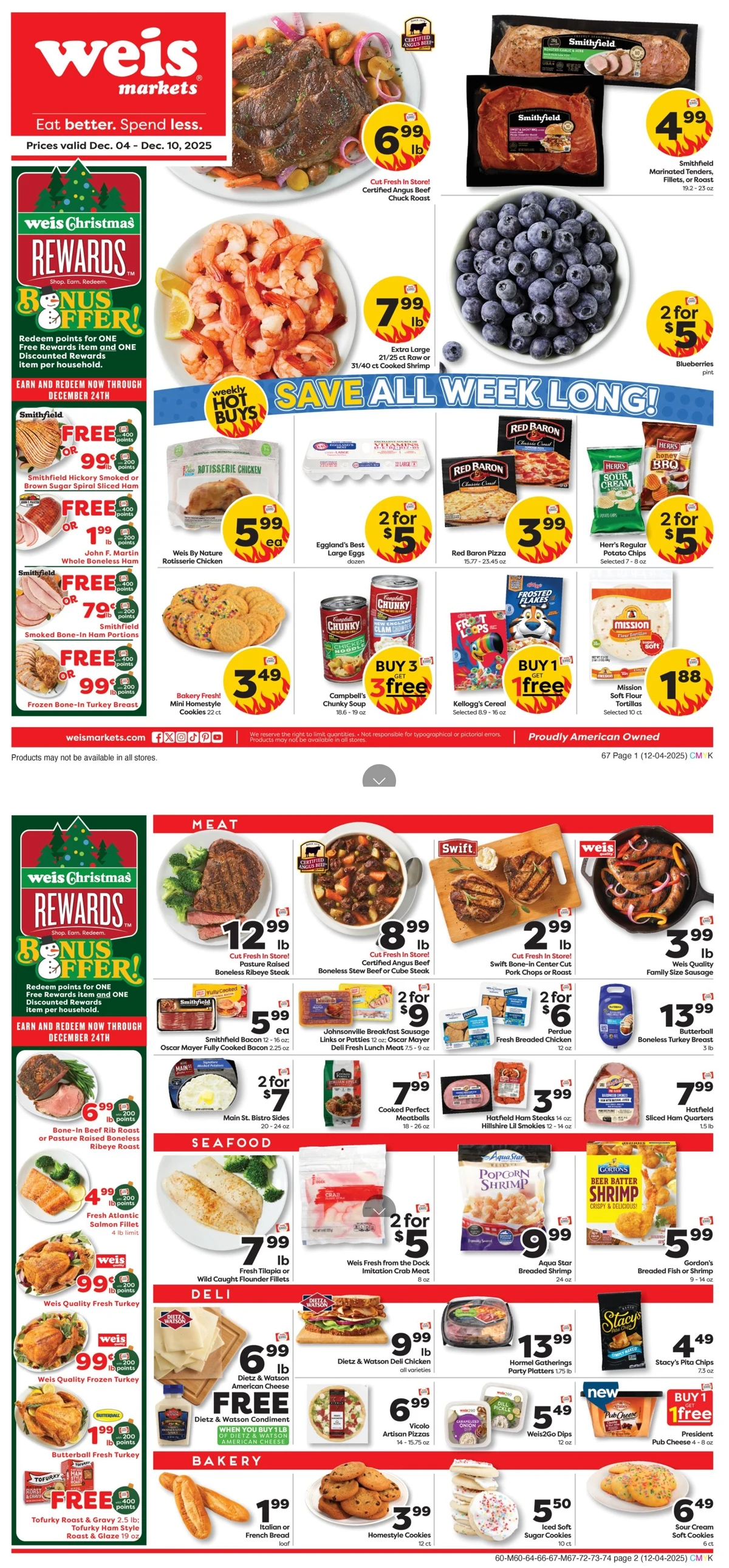 Weis Markets Weekly Ad 12/4/25 & 12/11/25 preview 1 – weis markets 4 10 00001