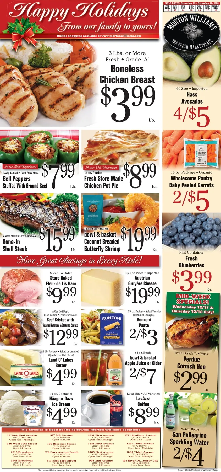 Morton Williams Weekly Circular (12/12/25 - 12/19/25) 12 – morton williams ad 12 18 1