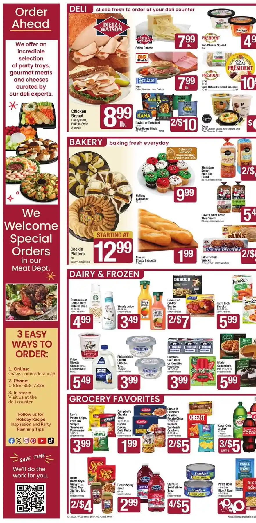 Shaw’s Flyer (12/12/25 - 12/19/25) weekly ad preview 72 – shaws ad 12 18 2