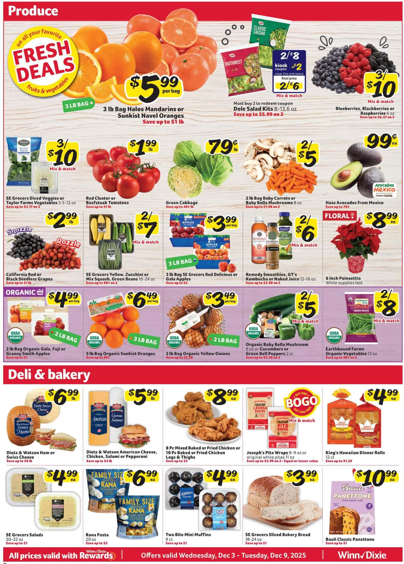 Winn Dixie Weekly Ad 12/3/25 & 12/10/25 preview 2 –