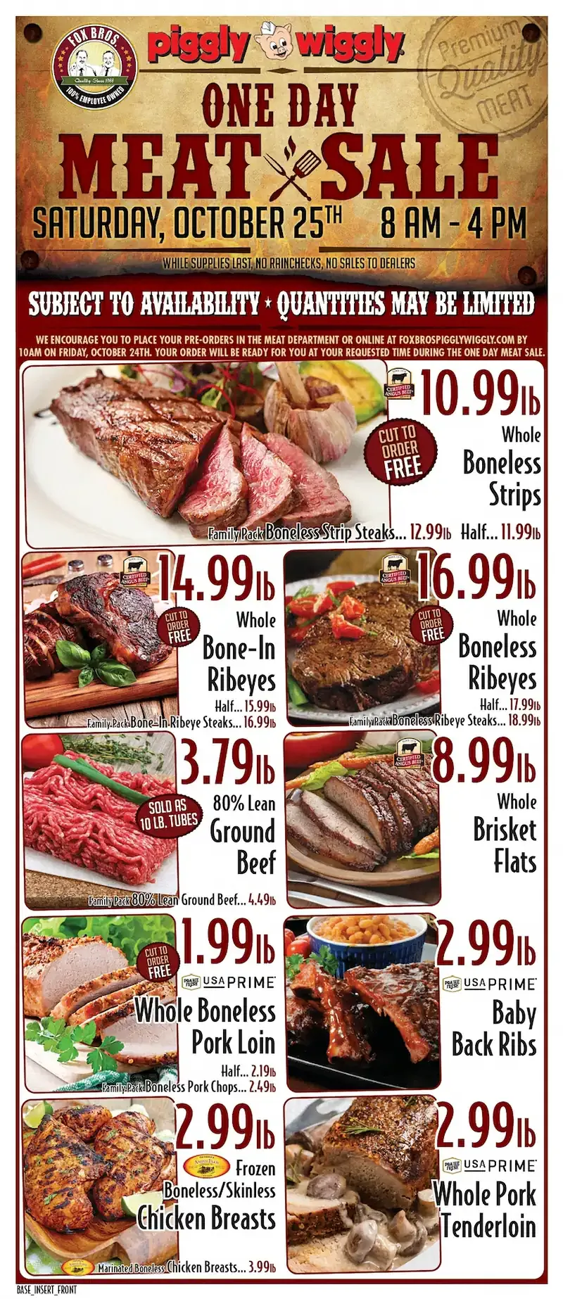 Piggly Wiggly Weekly Ad October 22 to October 28, 2025 1 – 3