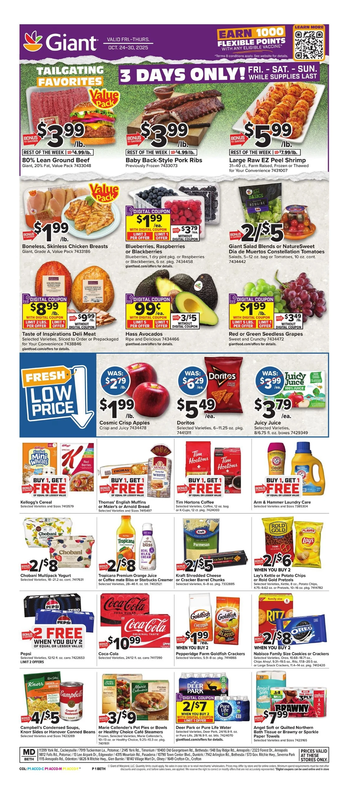Giant Food Weekly Ad 10/24/25 – 10/30/25 preview 318 – giant food ad 24 30 01