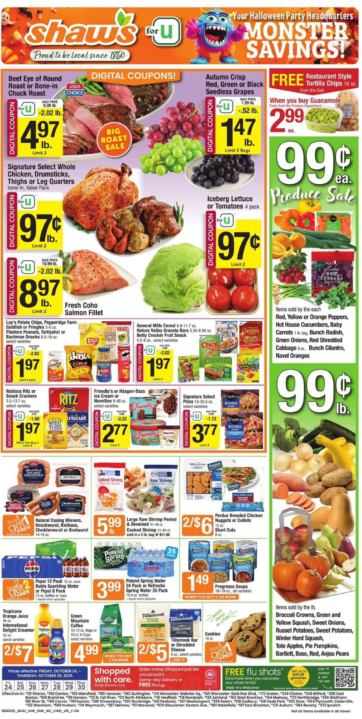 Shaw’s Flyer 10/24/25 – 10/30/25 weekly ad preview 316 – shaws ad 24 30 1