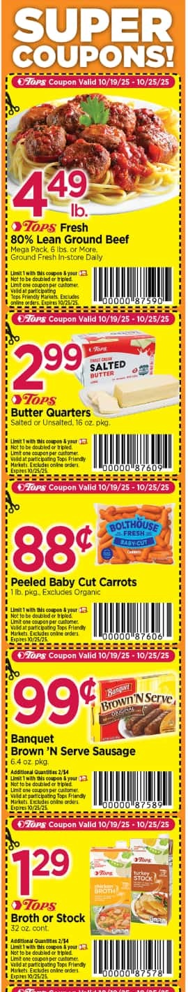 Tops Weekly Ad October 19 to October 25, 2025 1 – tops weekly ad 101925 10
