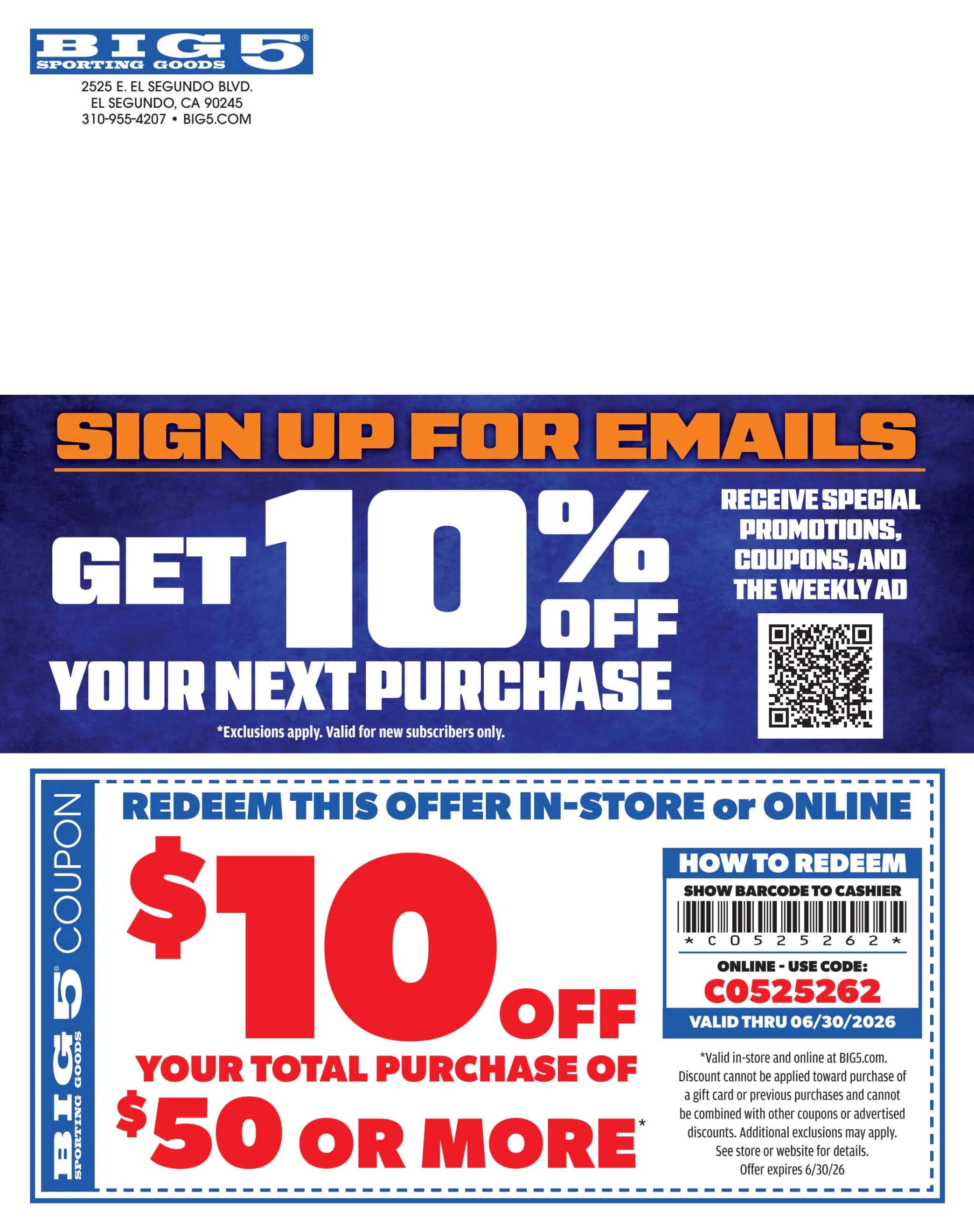 Big 5 Weekly Ad May 27 - June 30, 2026 - Image 4 May 27 To June 30