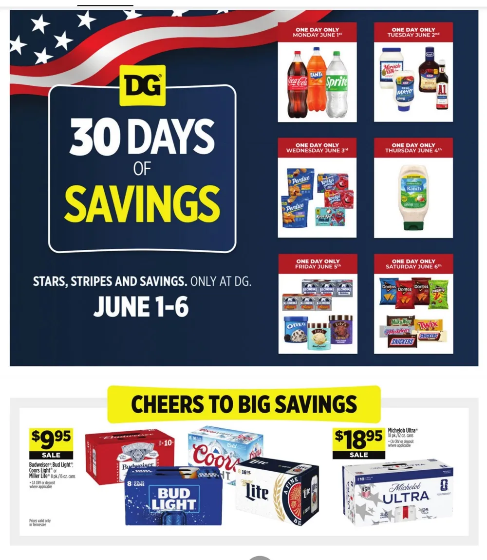 Dollar General Weekly Ad June 14 – 20, 2026 - Image 1 May 31 To June 6
