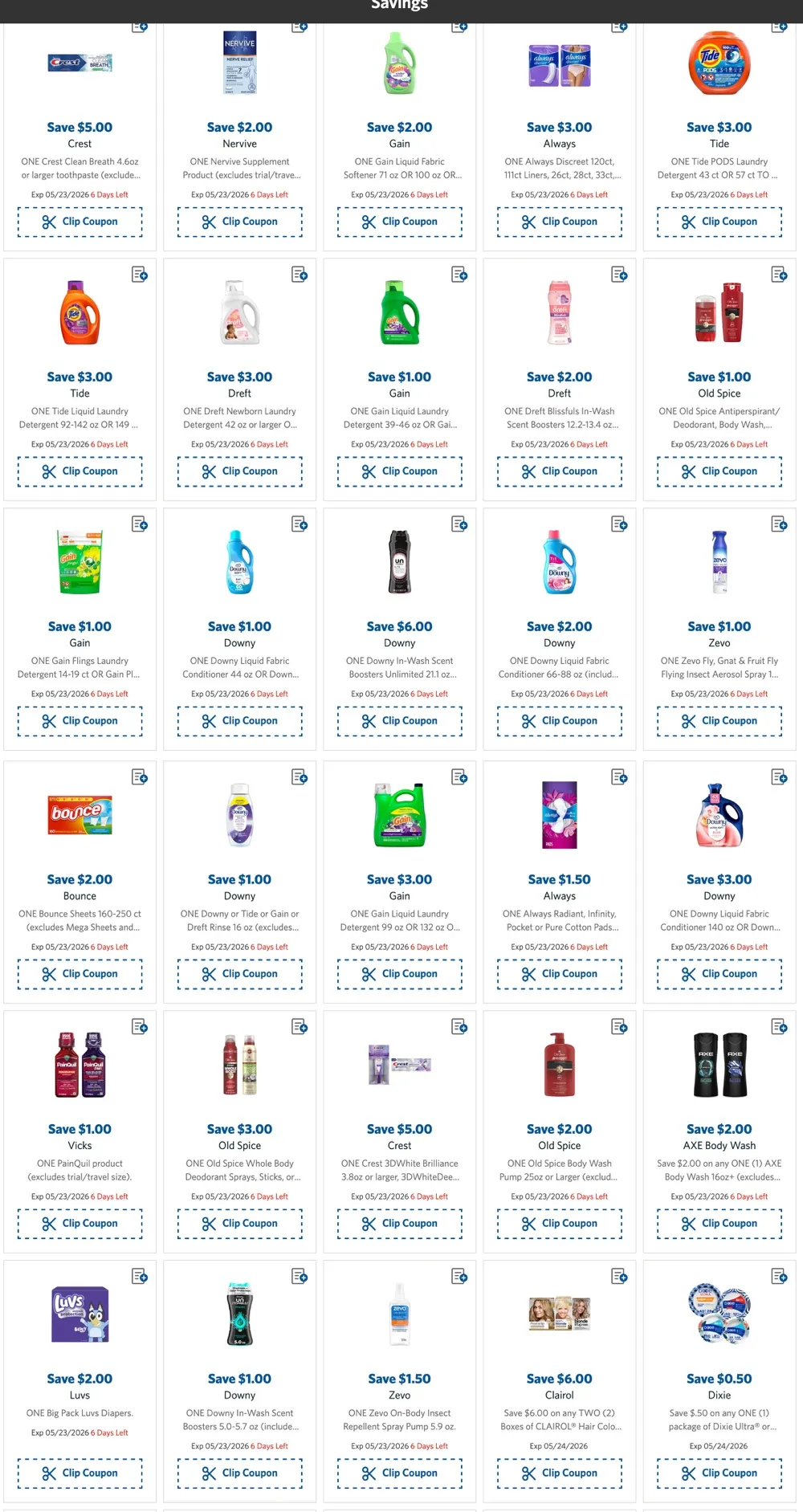 Coupons