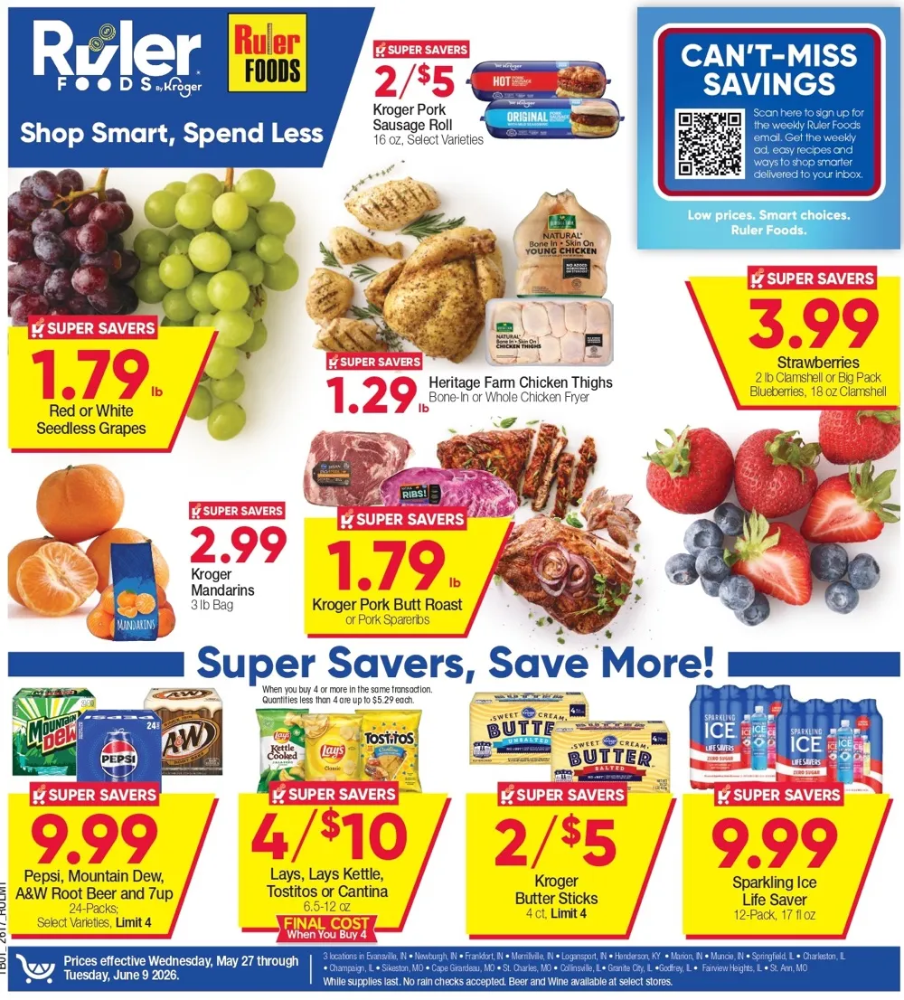 Ruler Foods Weekly Ad Deals June 3 – 9, 2026 - Image 1 May 27 To June 9