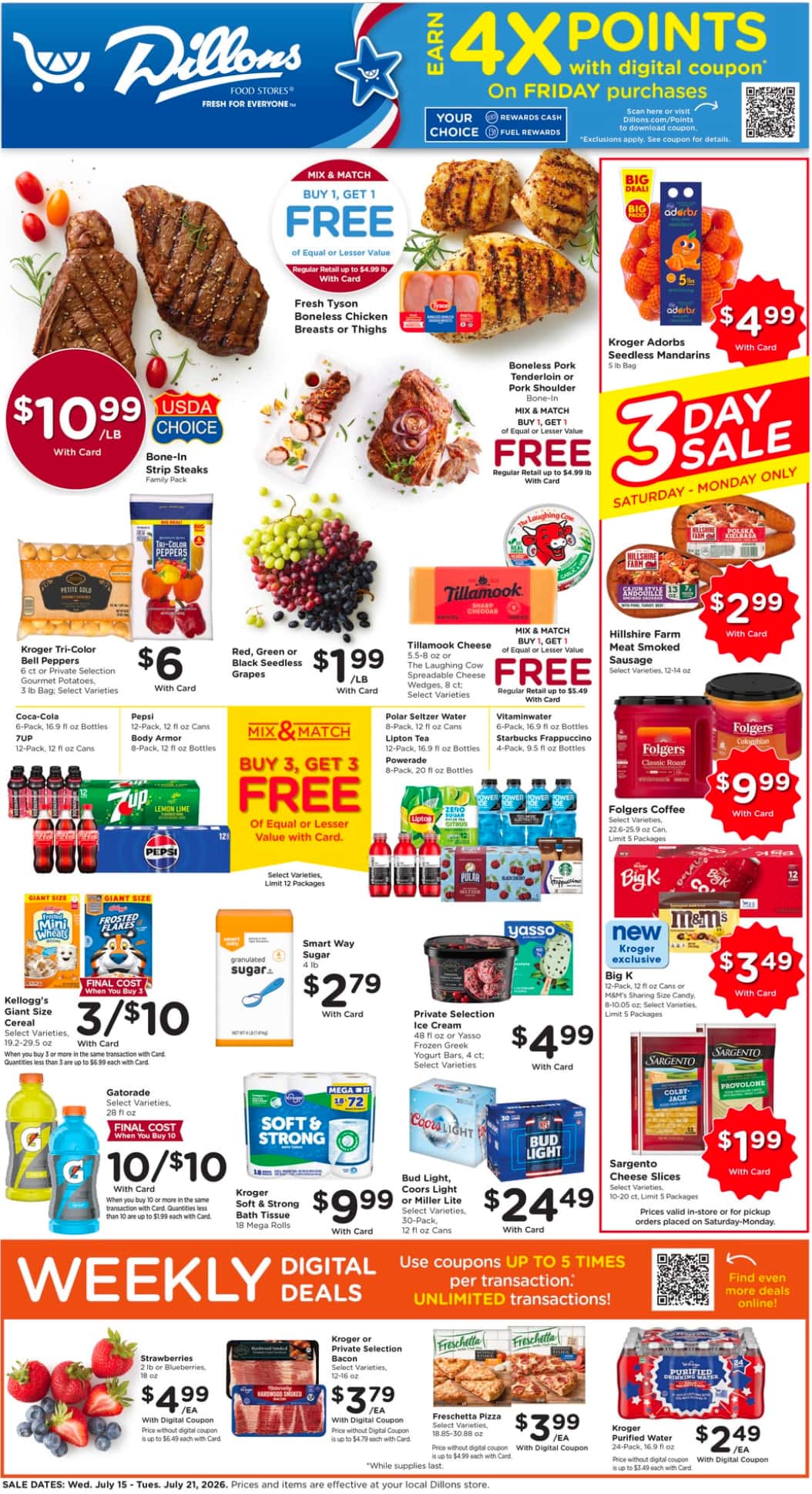 Dillons Weekly Ad Deals July 22 - 28, 2026 - Image 1 July 15 - 21