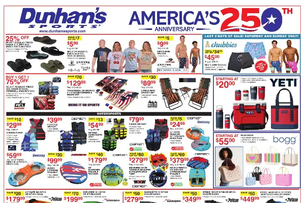 Dunham'S Sports Weekly Ad June 20 - 25, 2026