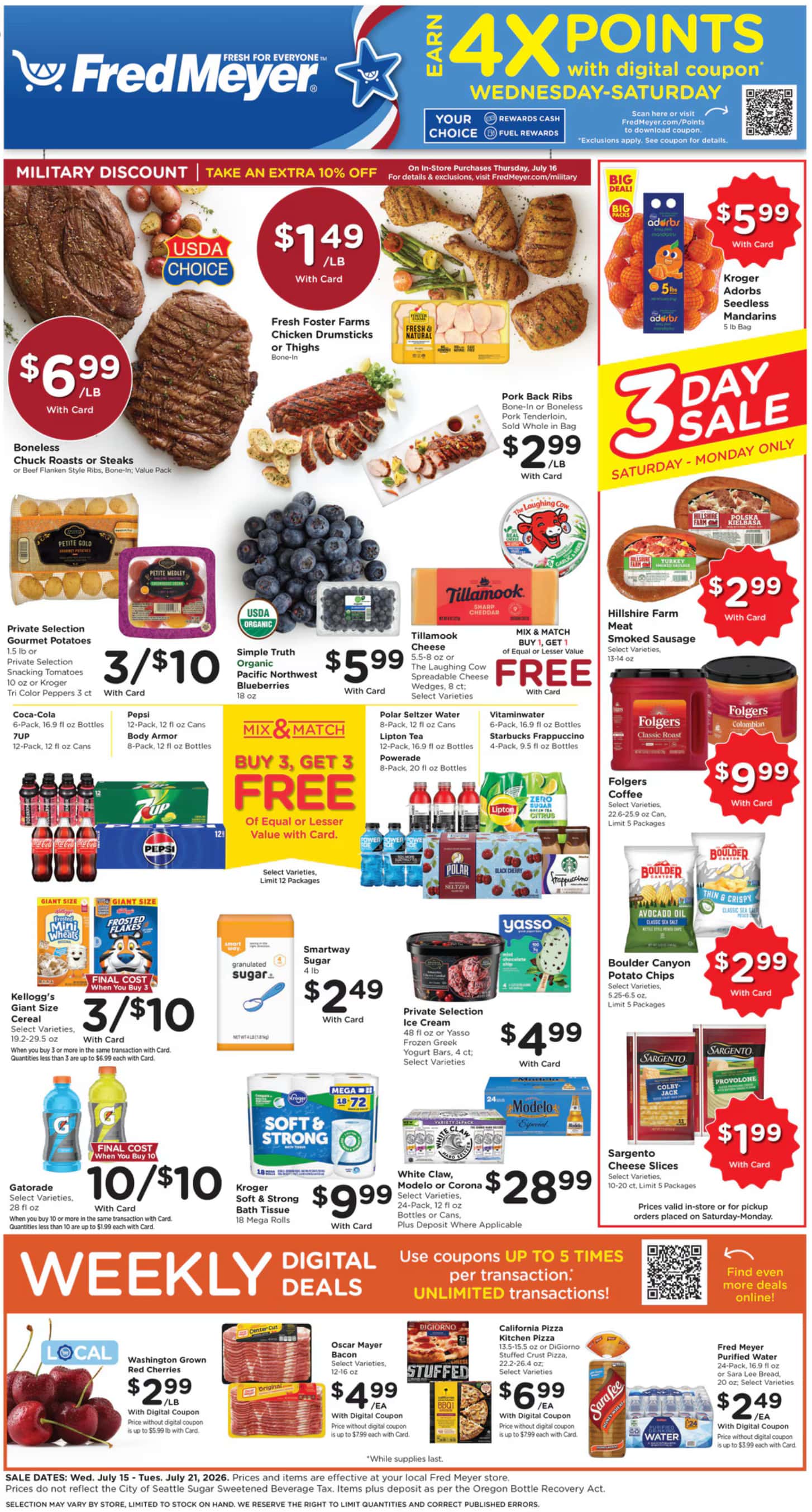 Fred Meyer Weekly Ad Deals July 22 - 28, 2026 - Image 1 July 15 - 21