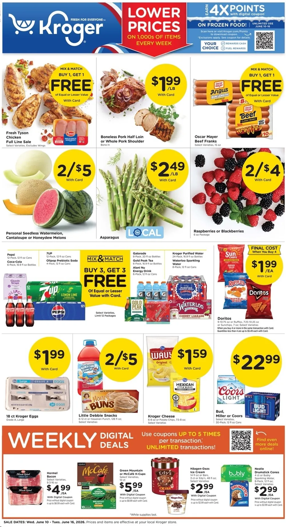 Kroger Weekly Ad Deals June 10 – 16, 2026 - Image 1 June 10 – 16