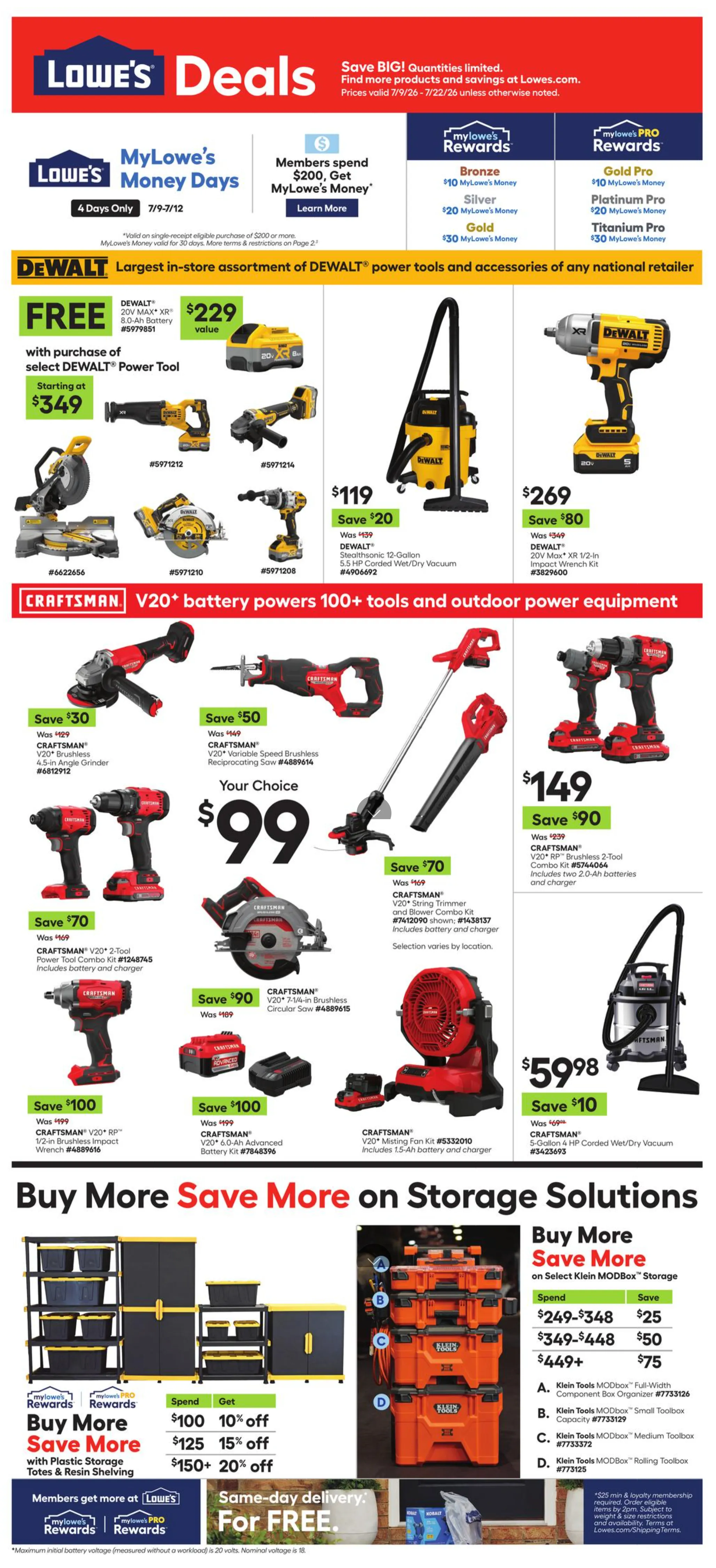 Lowe'S Weekly Ad July 23 – 29, 2026 - Image 1 July 9 - 22