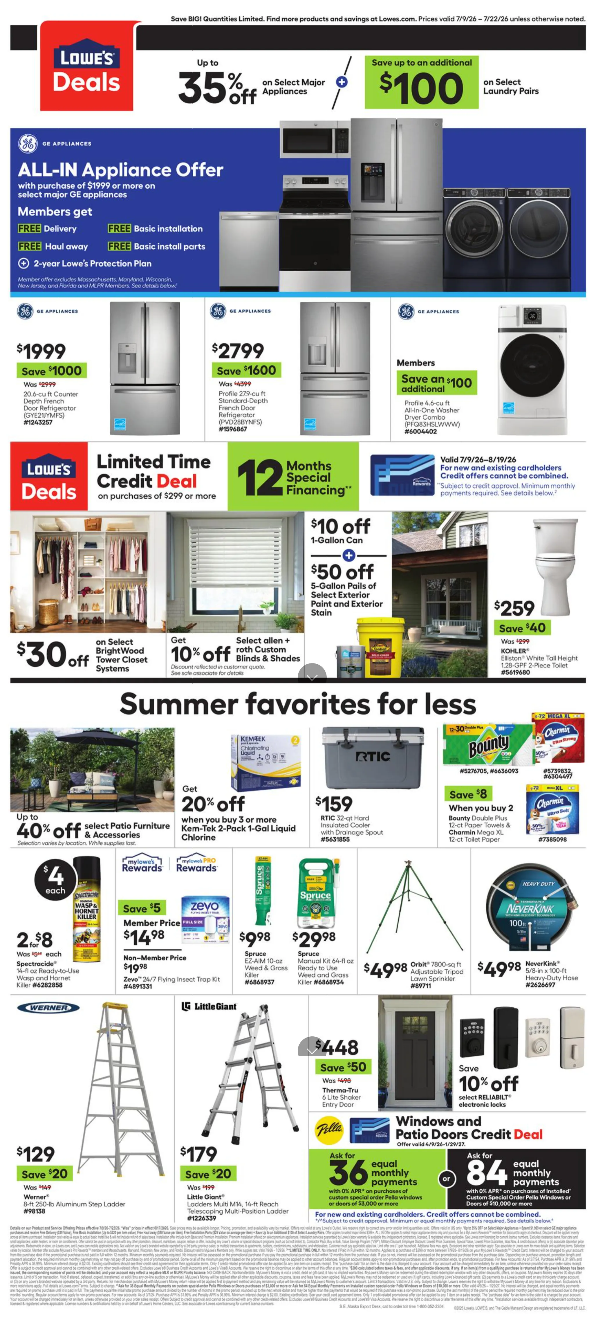 Lowe'S Weekly Ad July 23 – 29, 2026 - Image 2 July 9 - 22