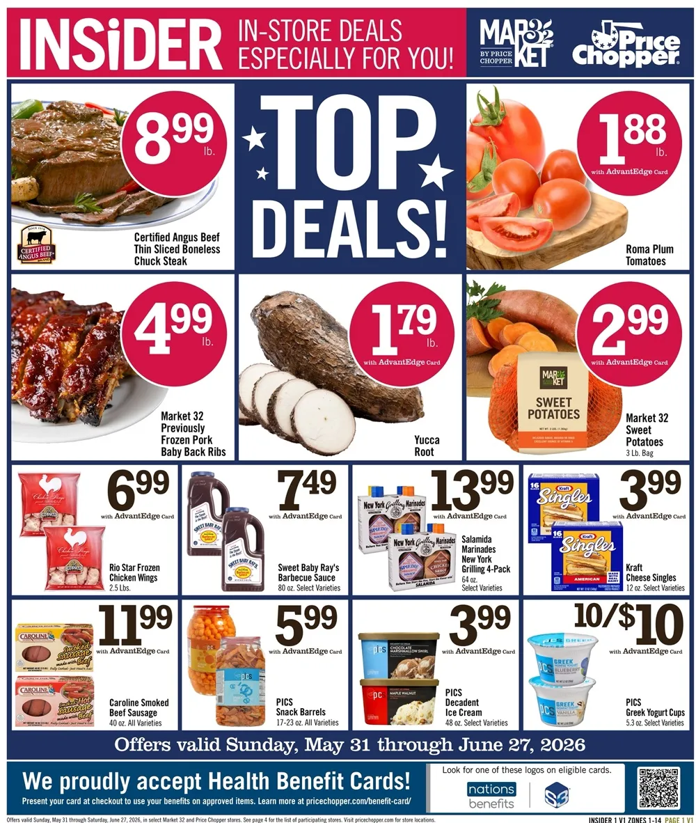 Price Chopper Weekly Ad Deals July 19 - 25, 2026 - Image 1 Insider Flyer June
