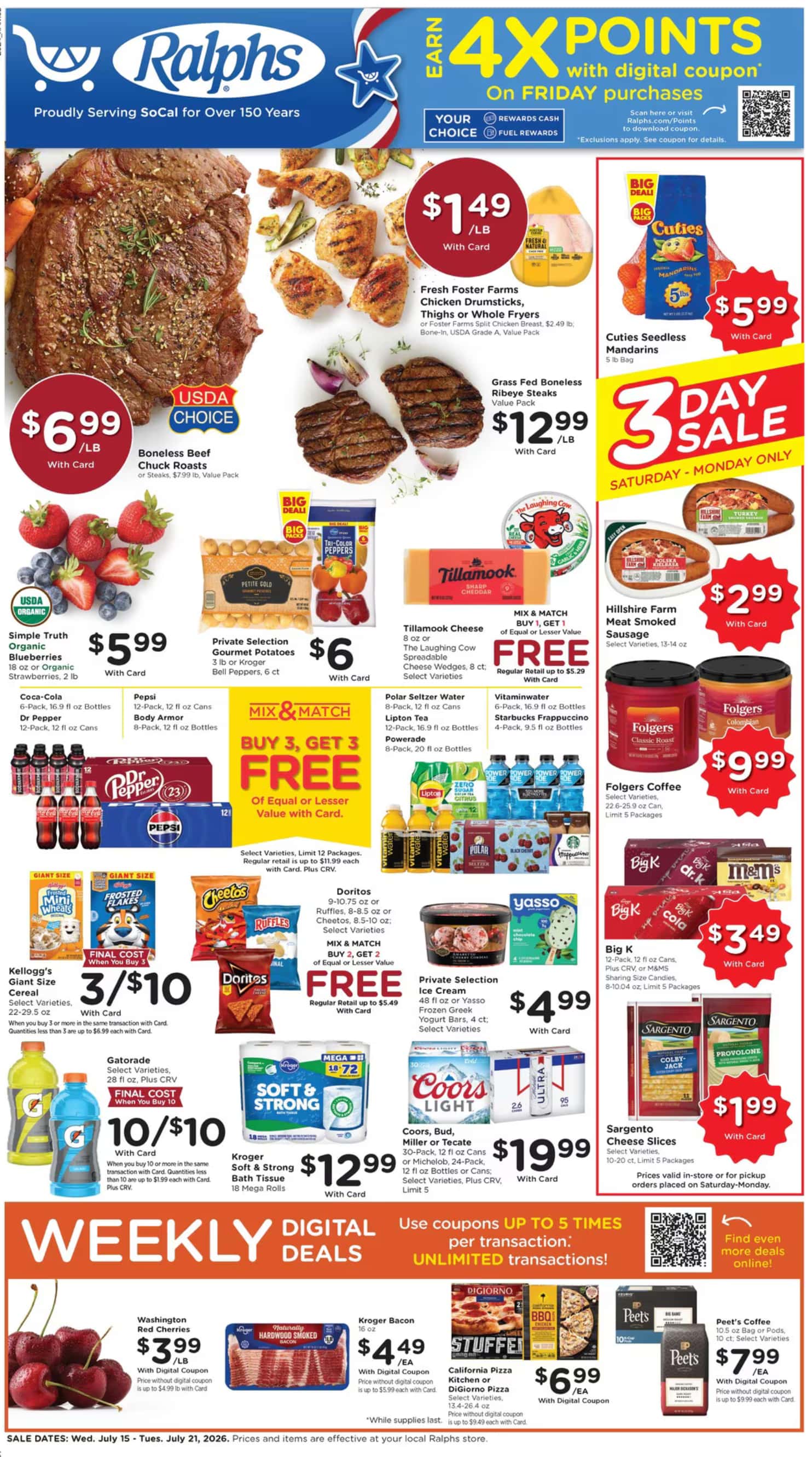 Ralphs Weekly Ad Deals July 22 - 28, 2026 - Image 1 July 15 - 21
