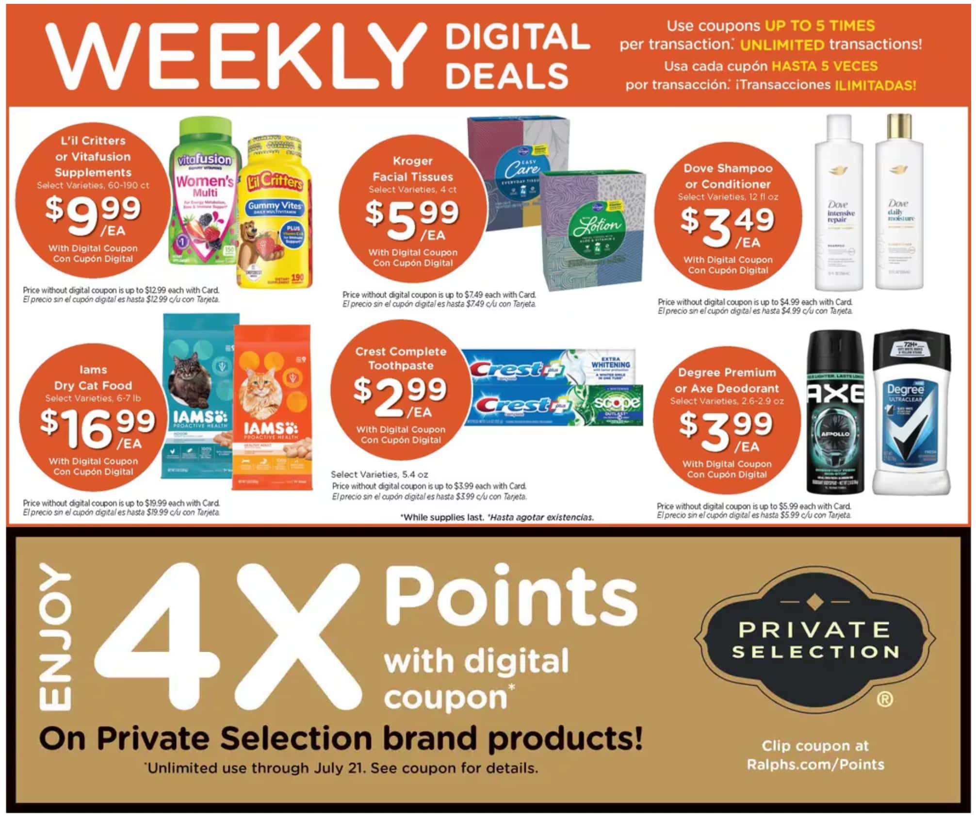 Ralphs Weekly Ad Deals July 22 - 28, 2026 - Image 1 July 15 - 21