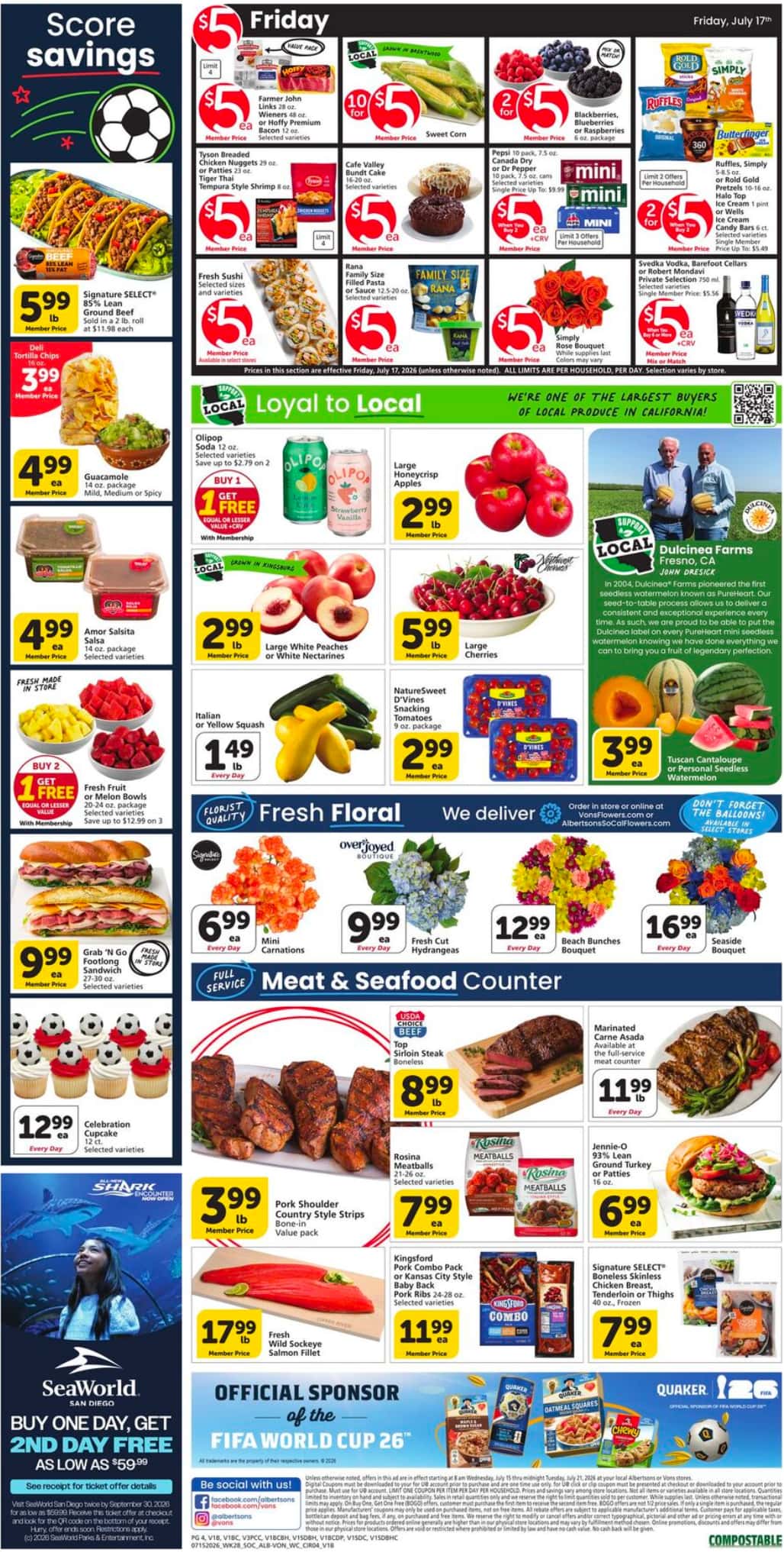 Vons Weekly Ad Deals July 22 - 28, 2026 - Image 2 July 15 - 21