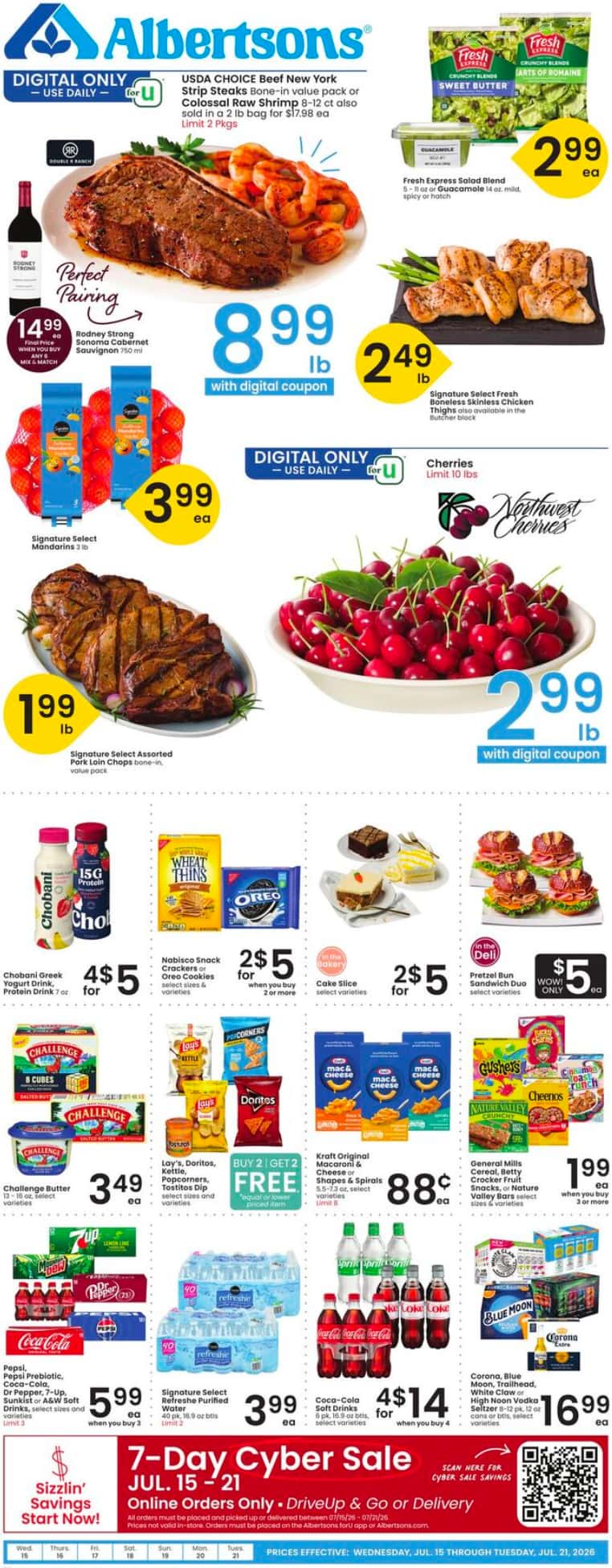 Albertsons Weekly Ad Deals July 22 - 28, 2026 - Image 1 July 15 - 21