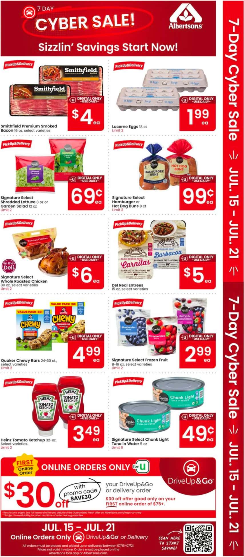 Albertsons Weekly Ad Deals July 22 - 28, 2026 - Image 1 July 15 - 21