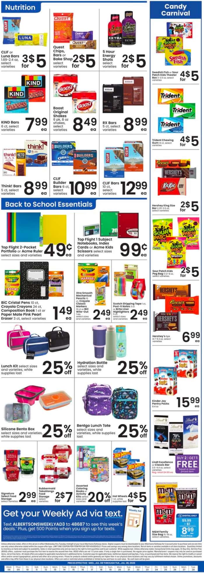 Albertsons Weekly Ad Deals July 22 - 28, 2026 - Image 1 July 15 - 21