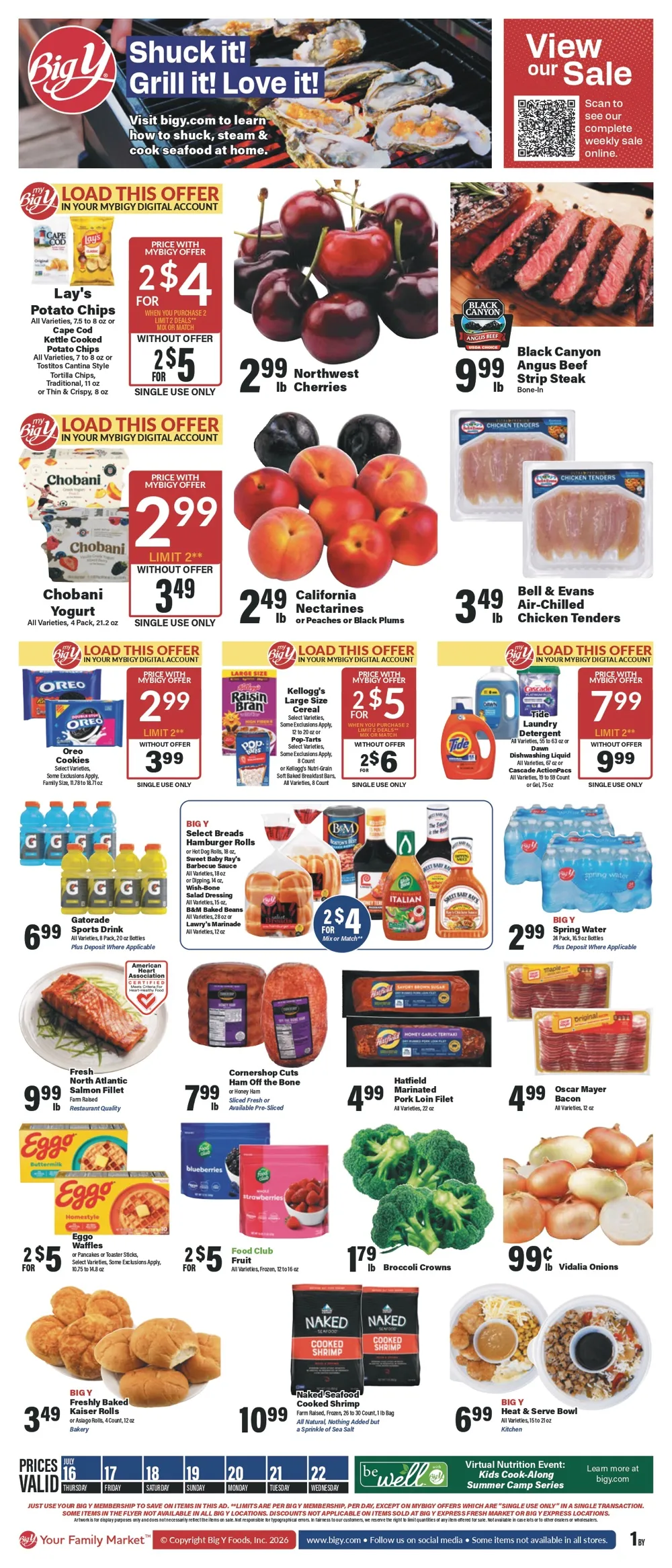 Big Y Weekly Ad July 23 - 29, 2026 - Image 1 July 16 - 22