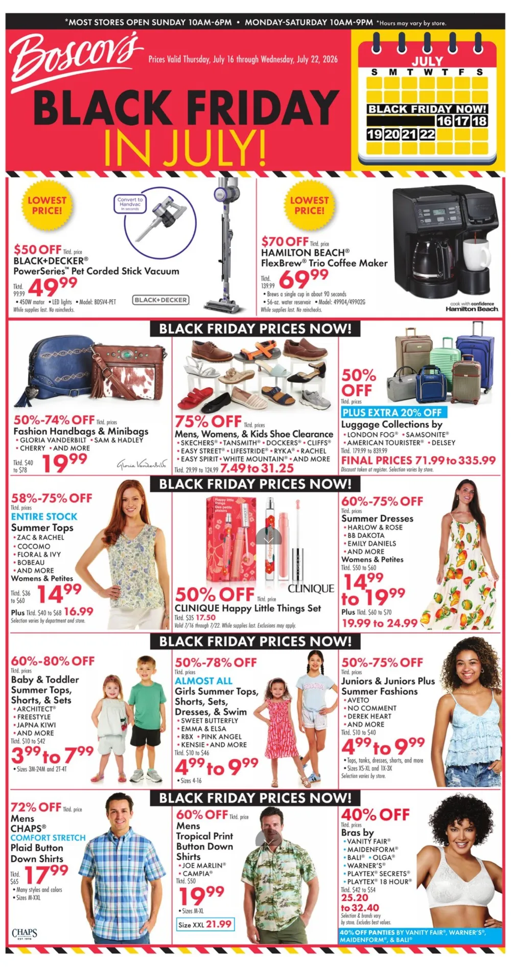 Boscov'S Weekly Ad Deals July 16 - 22, 2026 - Image 1 July 16 - 22
