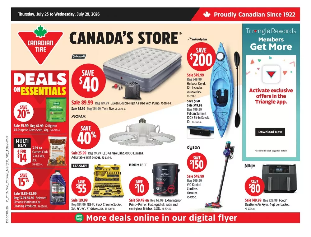 Canadian Tire Flyer July 23 - 29, 2026 - Image 1 July 23 - 29