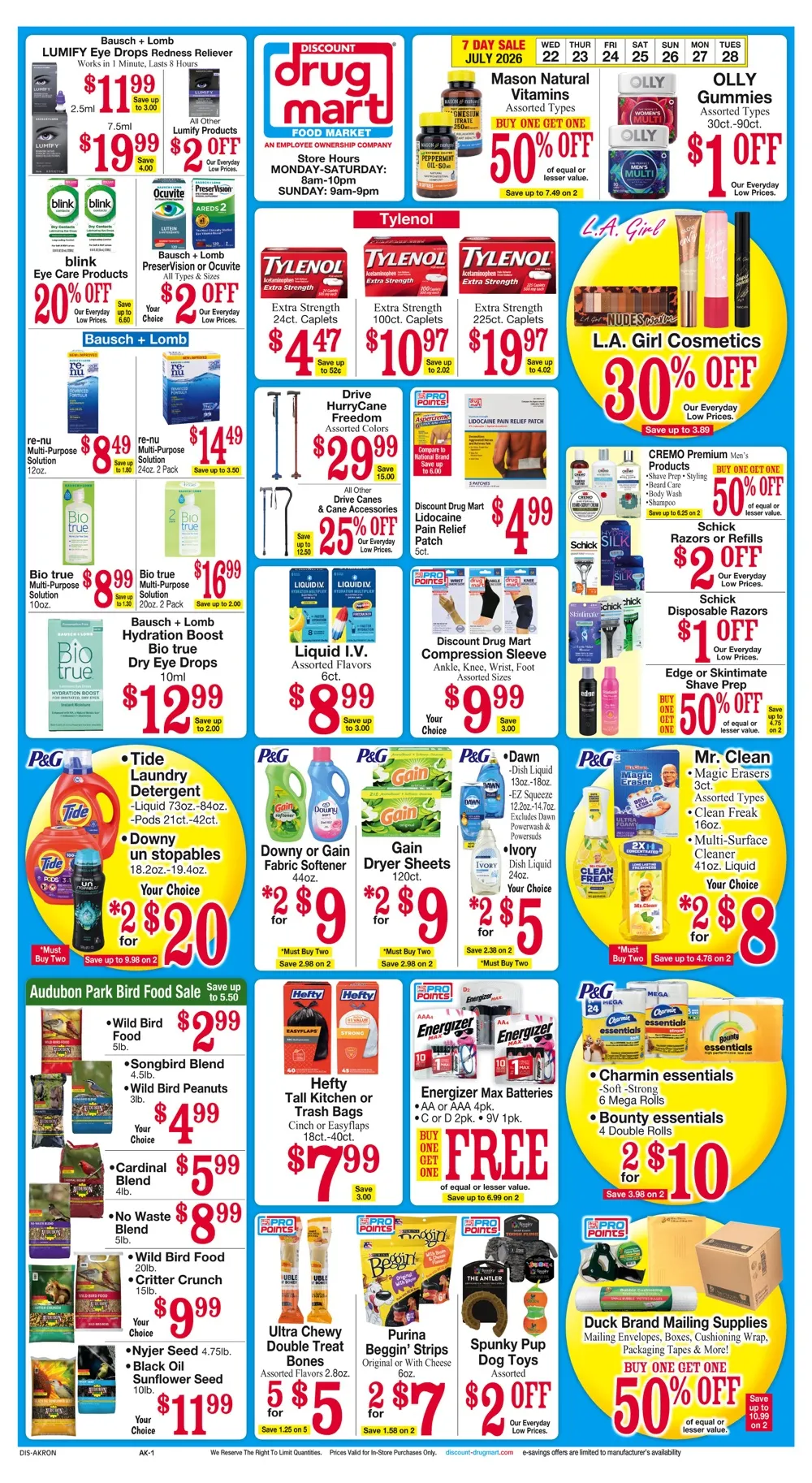 Discount Drug Mart Weekly Ad July 22 - 28, 2026 - Image 1 July 22 - 28