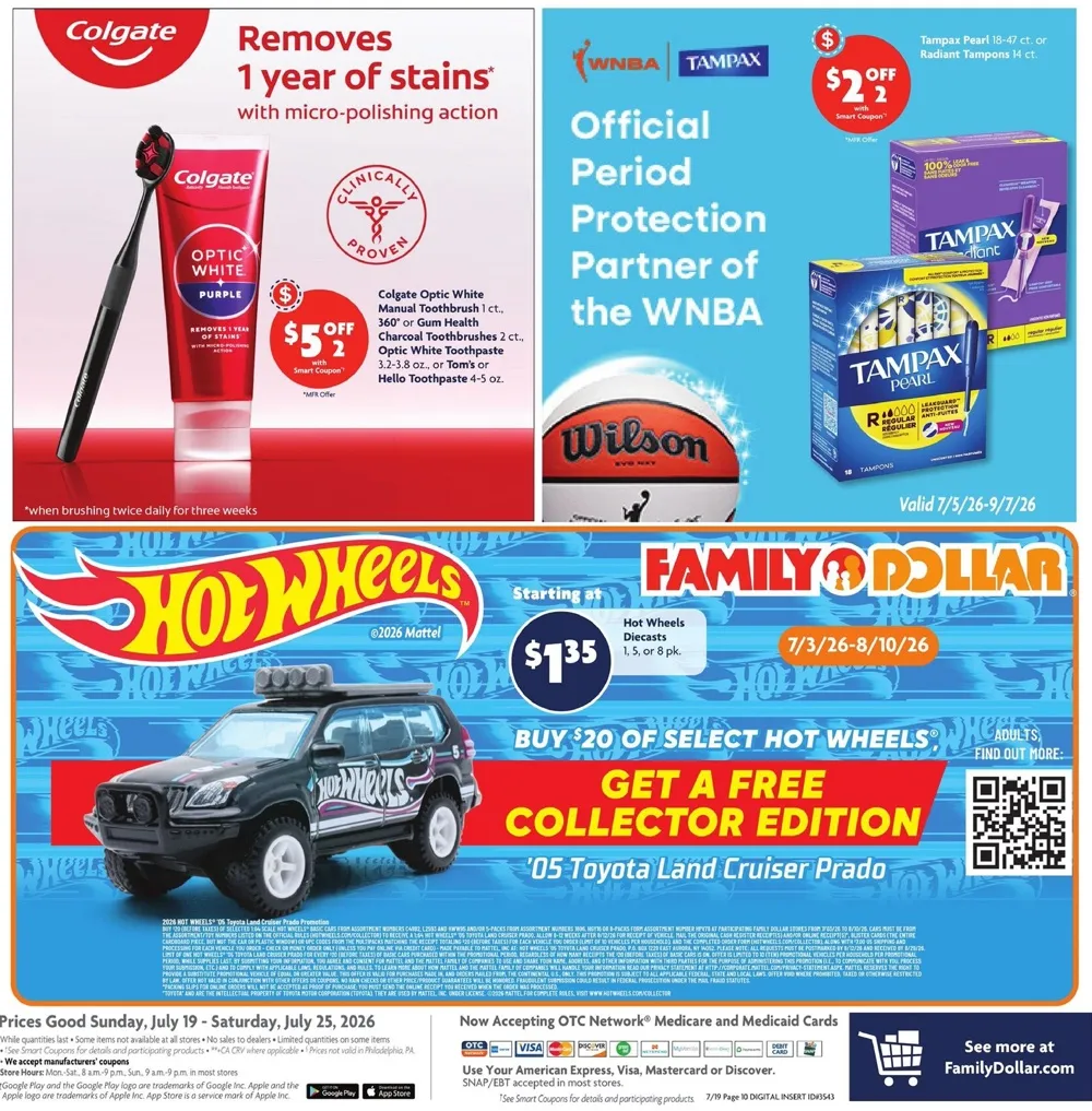 Family Dollar Weekly Ad July 19 - 25, 2026 - Image 1 July 19 - 25