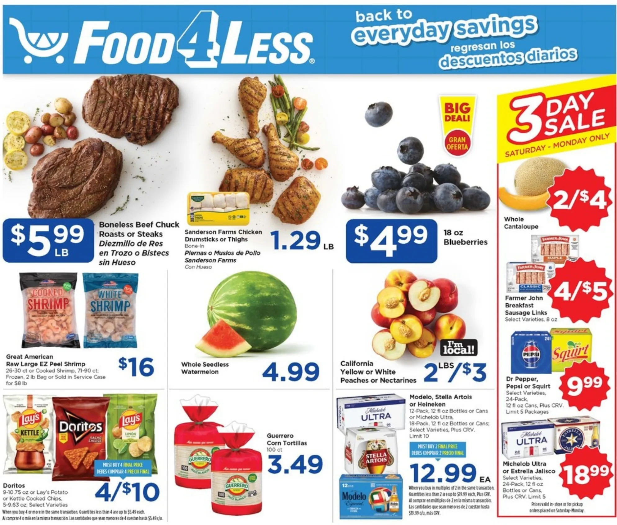 Food 4 Less Weekly Ad Deals July 29 - August 4, 2026 - Image 1 July 22 - 28