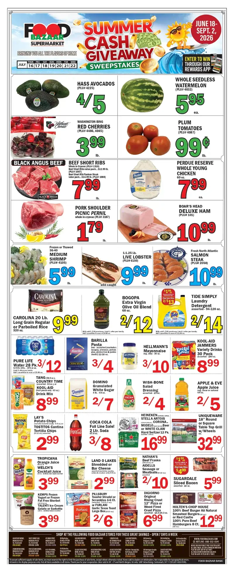 Food Bazaar Weekly Ad Deals July 23 - 29, 2026 - Image 1 July 16 - 22