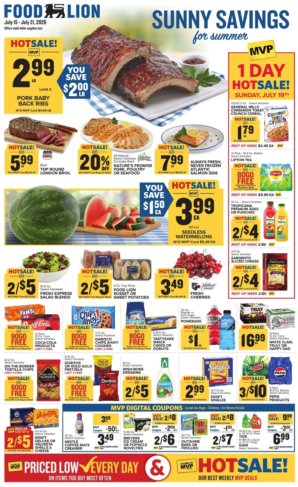 Food Lion Weekly Ad Deals July 15 - 21, 2026 - Image 1 July 15 - 21