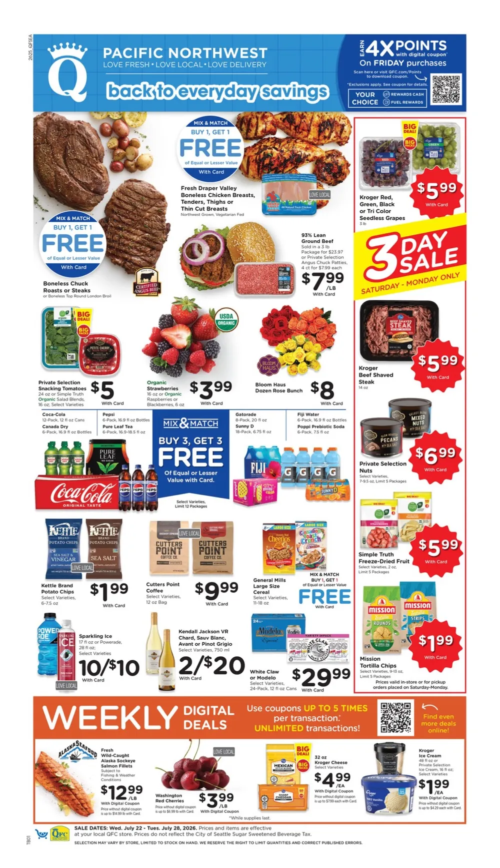 Qfc Weekly Ad Deals July 22 - 28, 2026 - Image 1 July 22 - 28