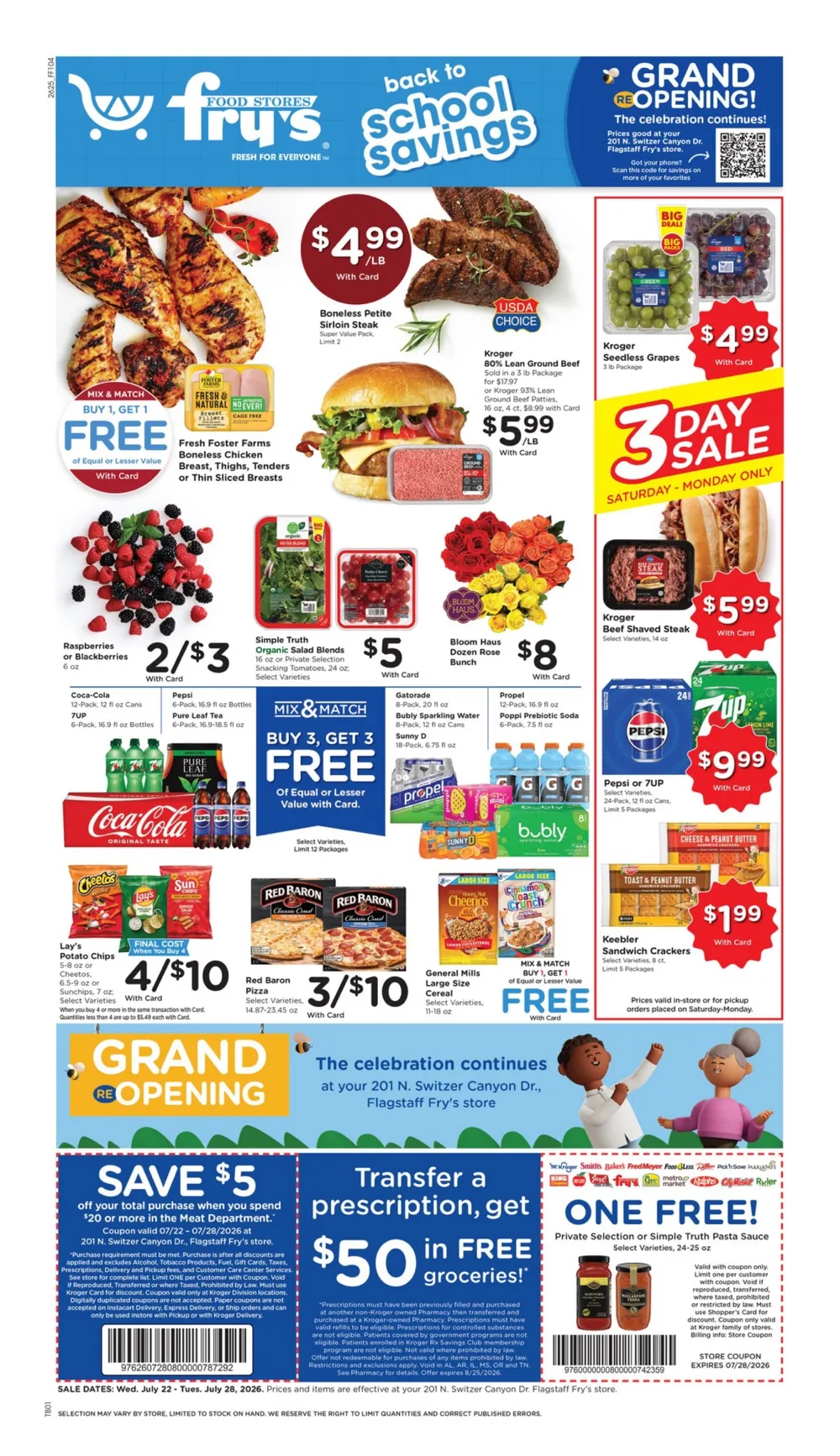 Fry'S Food Weekly Ad Deals July 22 - 28, 2026 - Image 1 July 22 - 28