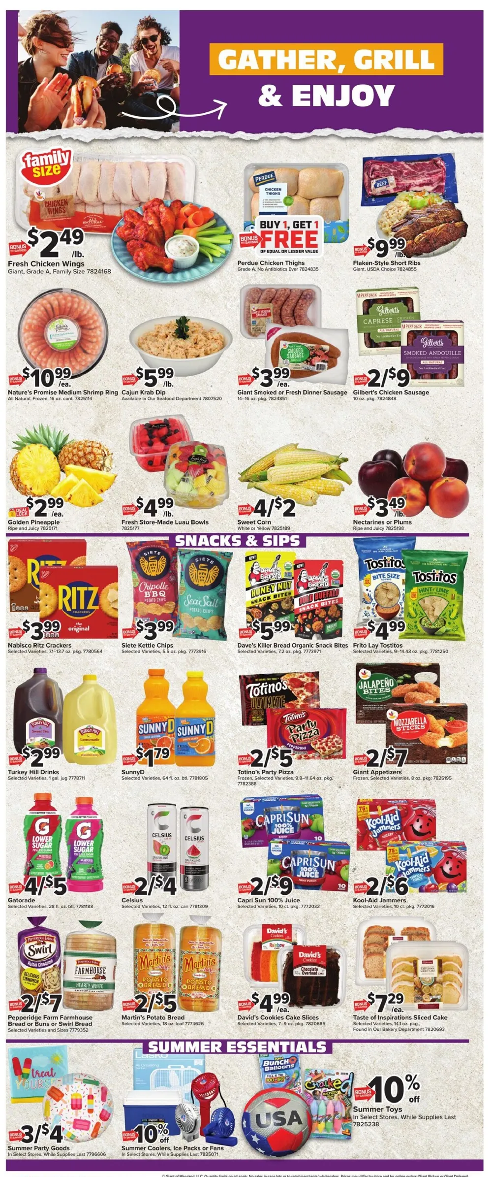 Giant Food Weekly Ad July 17 - 23, 2026 - Image 1 July 17 - 23
