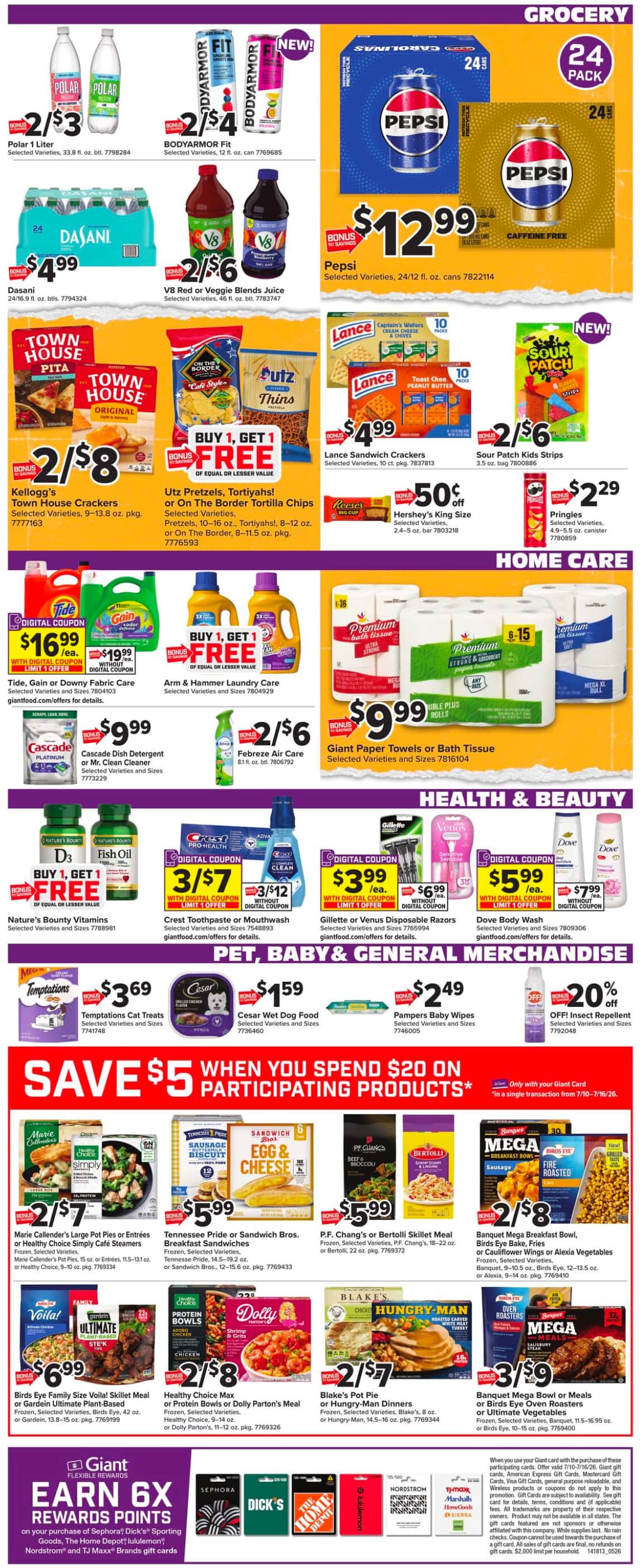 Giant Food Weekly Ad July 17 - 23, 2026 - Image 1 July 10 - 16