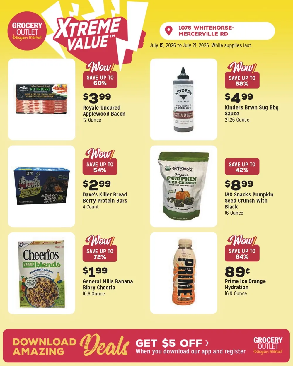 Grocery Outlet Weekly Ad July 22 - 28, 2026 - Image 1 July 15 - 21