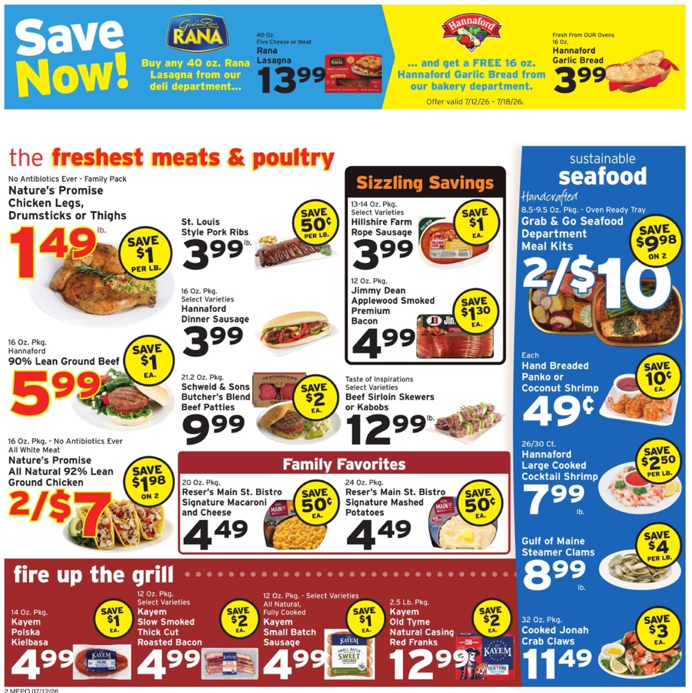 Hannaford Weekly Ad Deals July 19 - 25, 2026 - Image 2 July 12 - 18