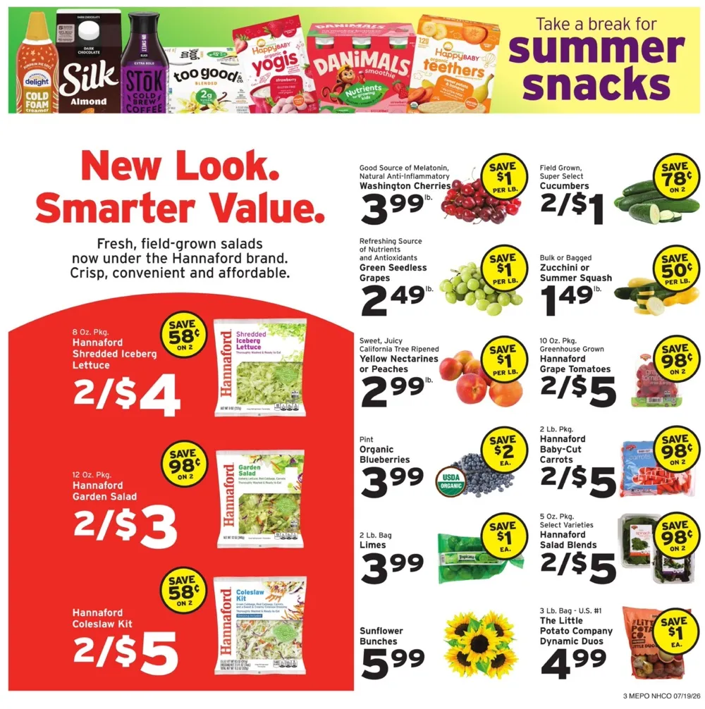 Hannaford Weekly Ad Deals July 19 - 25, 2026 - Image 1 July 19 - 25