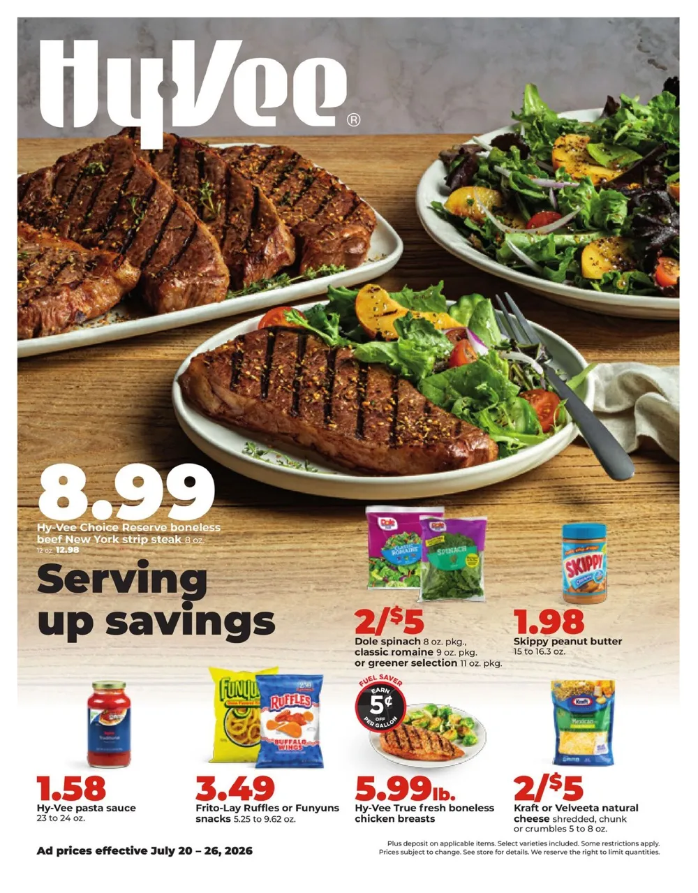 Hy-Vee Weekly Ad Deals July 20 - 26, 2026 - Image 1 July 20 - 26
