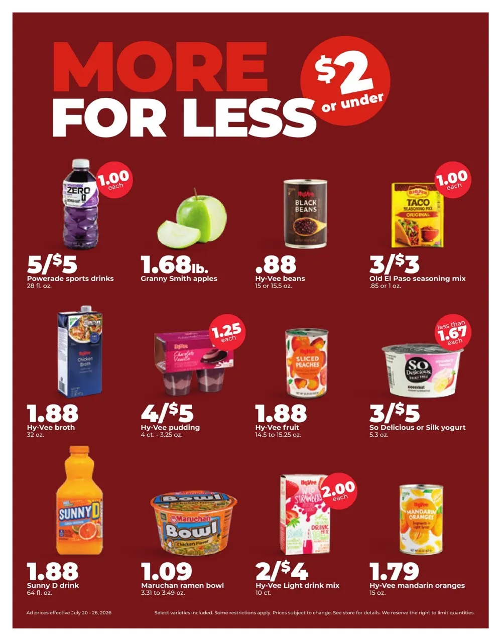 Hy-Vee Weekly Ad Deals July 20 - 26, 2026 - Image 1 July 20 - 26