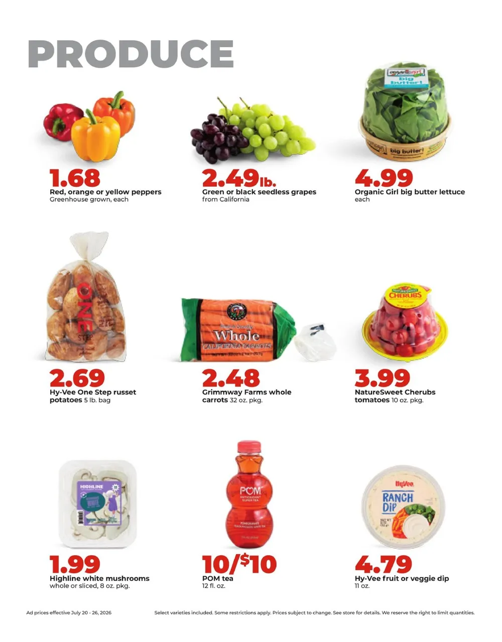 Hy-Vee Weekly Ad Deals July 20 - 26, 2026 - Image 1 July 20 - 26